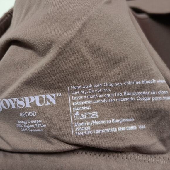 Joyspun Plus Wirefree Full Coverage Bra Women's Size 46DDD Purple Smooth Wings - Picture 5 of 5